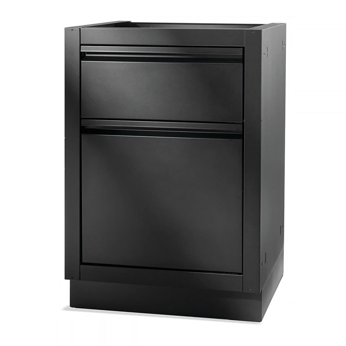 Outdoorküche Napoleon Oasis Mülleimerschrank mit Küchenrollenhalter mattschwarz