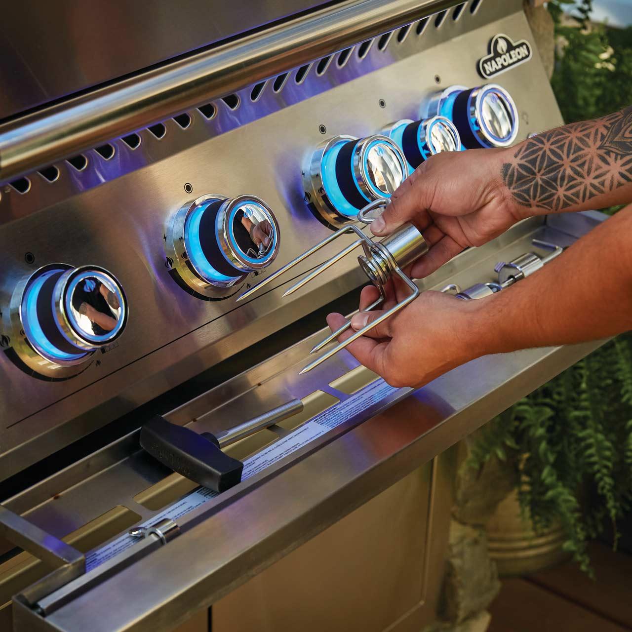 Napoleon Einbau Gasgrill 700-Series 32 Zoll BIG32RBPSS-1 für Outdoorküche, inkl. Drehspieß
