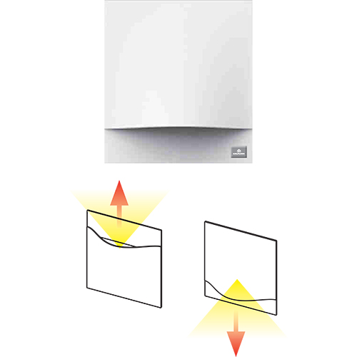 Warmluftauslass BENT (mit Lichtfunktion ausgestattet)