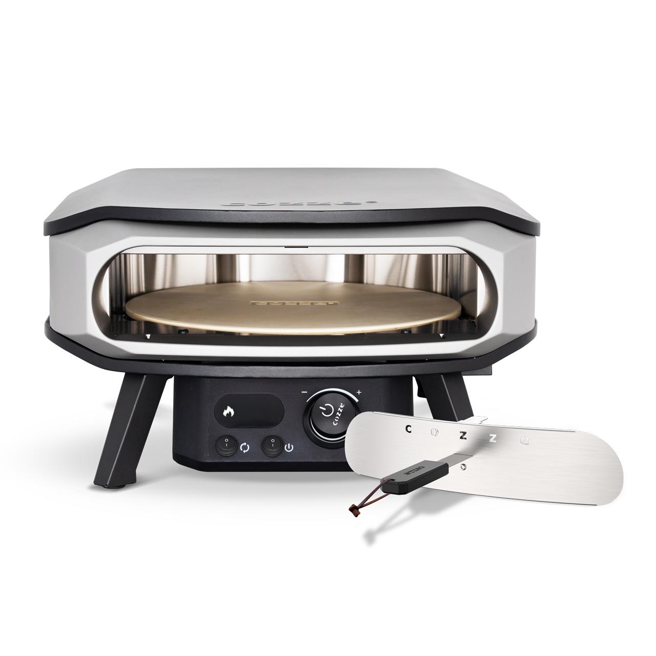 Elektro Pizzaofen Cozze 17 Zoll Premium Rotate 2200 W inkl. drehbarer Pizzastein & Hitzeschild