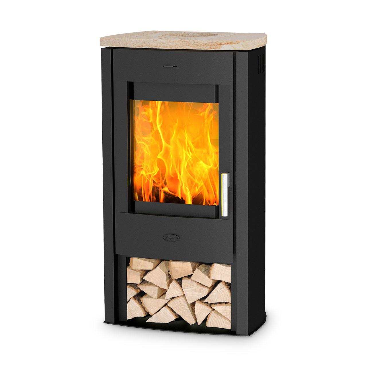 Kaminofen Fireplace Tuvalu Sandstein Top 6 kW