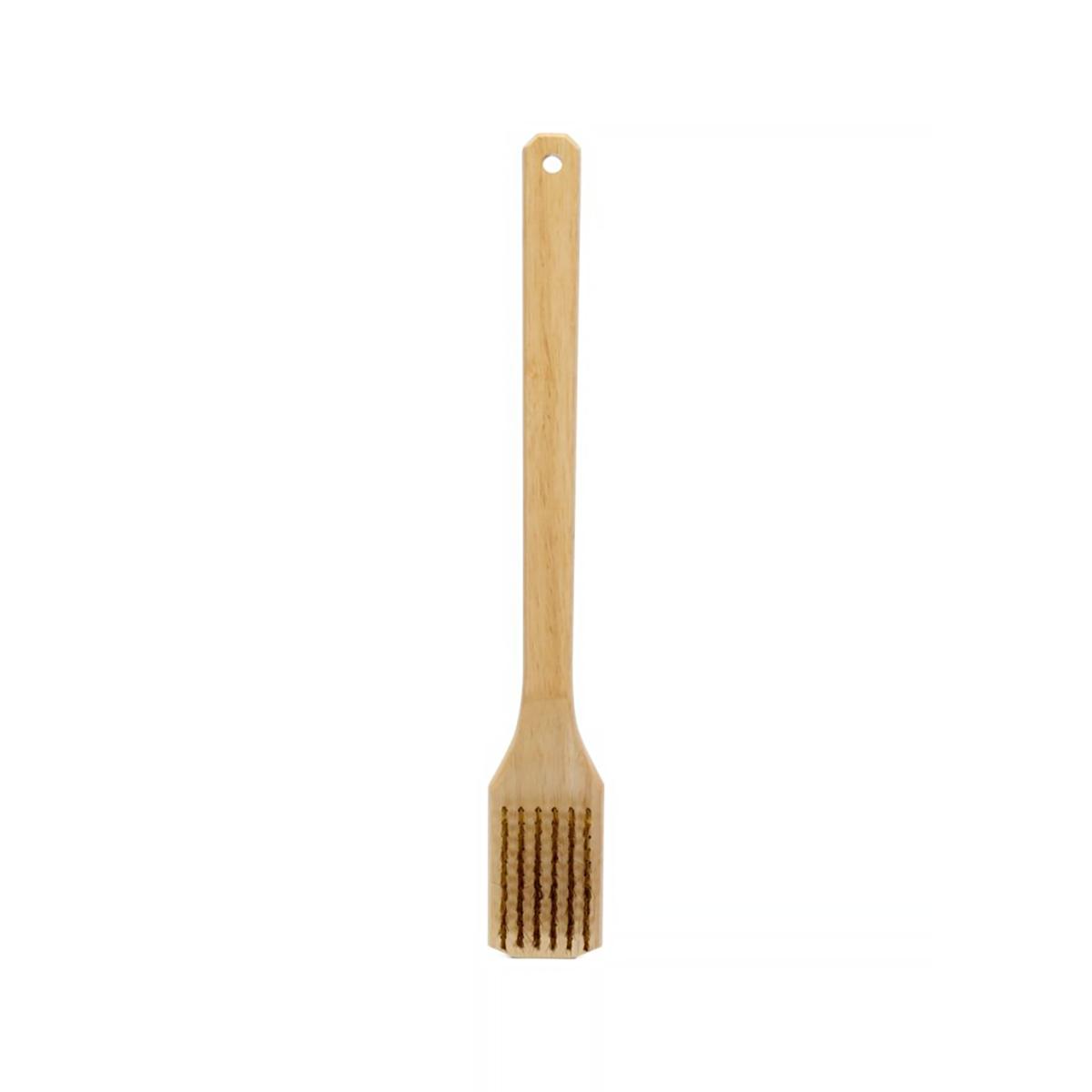 Napoleon Essential Grillbürste mit Messingborsten und Holzgriff