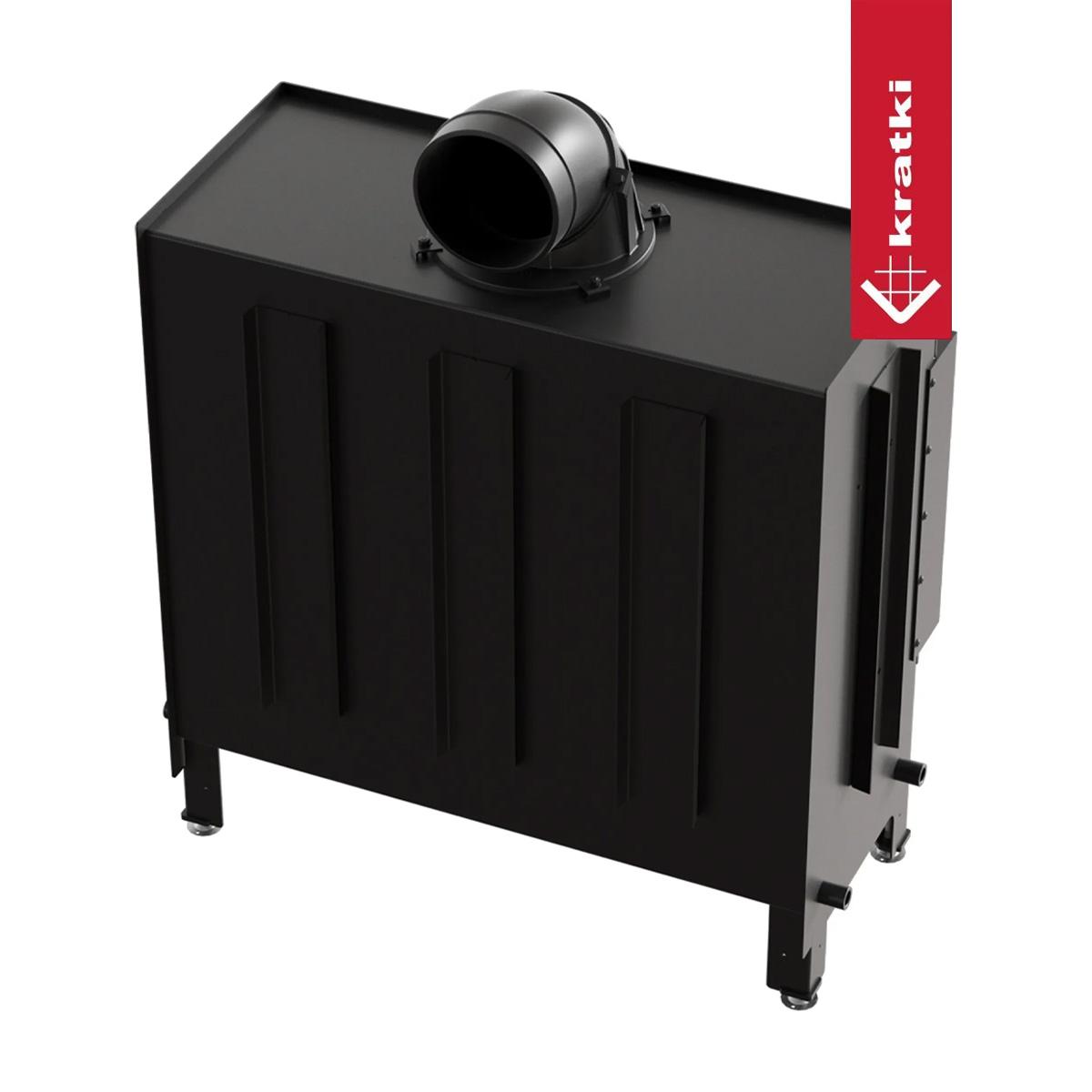 Kamineinsatz Kratki LUCY/16/NEW 16 kW - Feuerraumauskleidung: weiß - Tür selbstschließend: ja