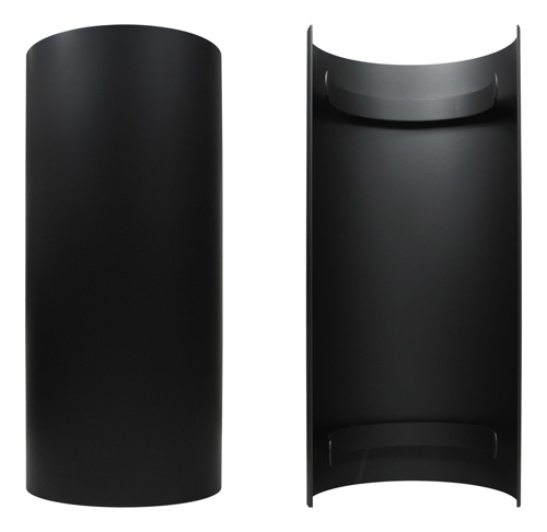 Hitzeschutz zum aufstecken, Ø 200 mm Schwarz