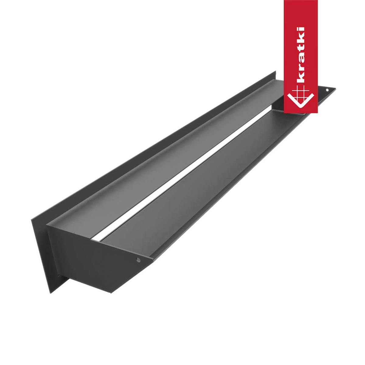Kratki Luftleiste - Größe: 9 x 60 cm - Farbe: graphit - Ausführung: Standard