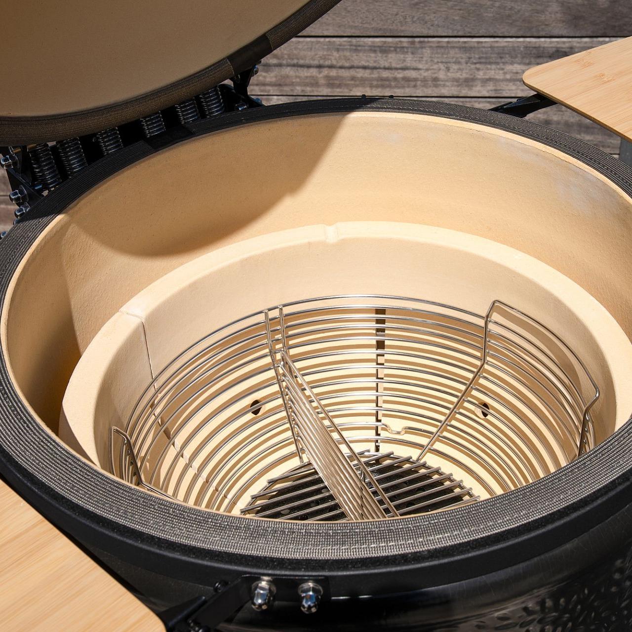 Outdoorchef Heat Outdoorküche 3-teilig: EGG 460 H & Caso BBQ Cooler inkl. Granit-Arbeitsplatten