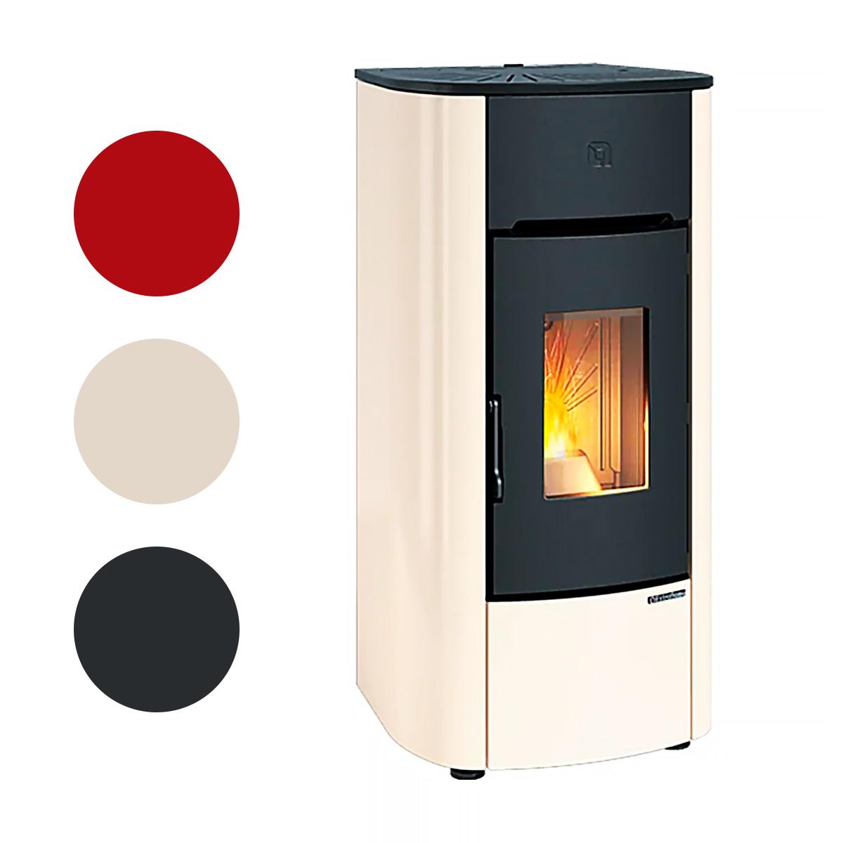 Pelletofen Extraflame Mariella mit 7 kW - Verkleidung: bordeaux