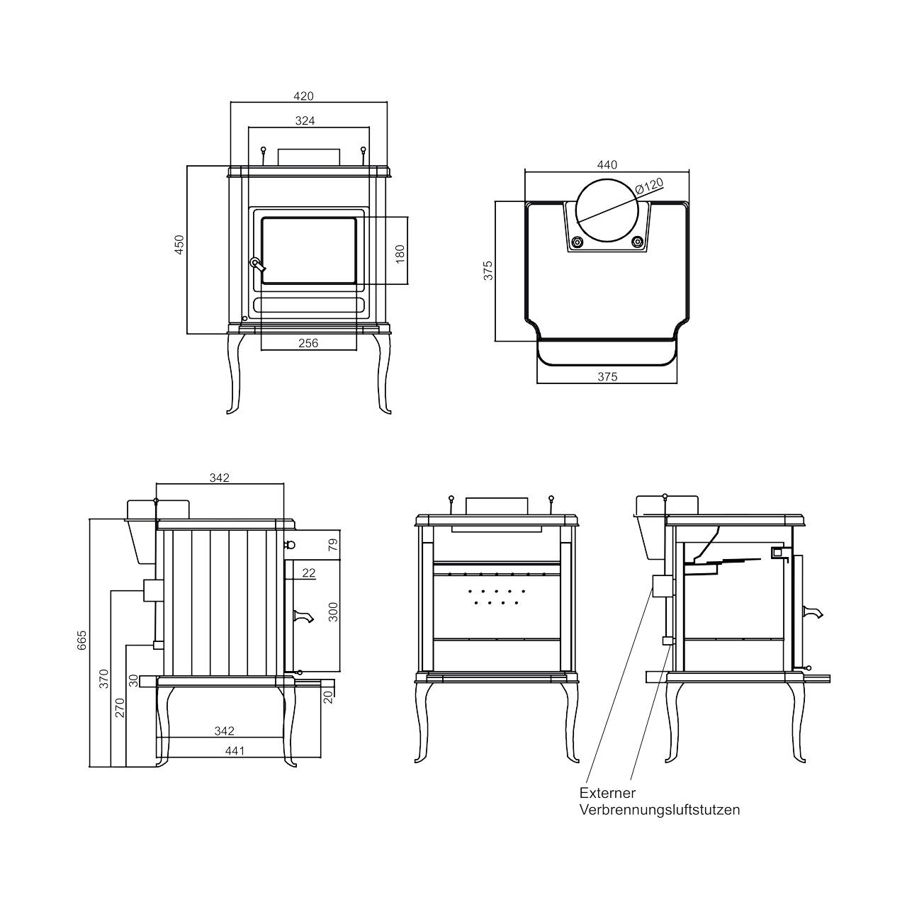 Kaminofen Globe Fire Saturn 6,3 kW