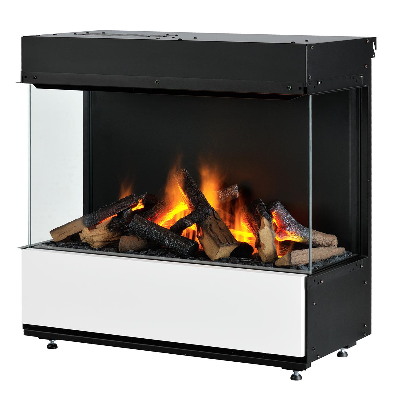 Dimplex 3 Step Multi Optimyst Elektrokamin - 3-seitiger Design Einbaukamin mit realistischem Wasserdampf-Flammenbild & App-Steuerung