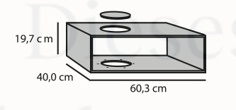 Technik-Box, Breite 60,3 cm, Farbton schwarz, inkl. eines Stahleinlegers