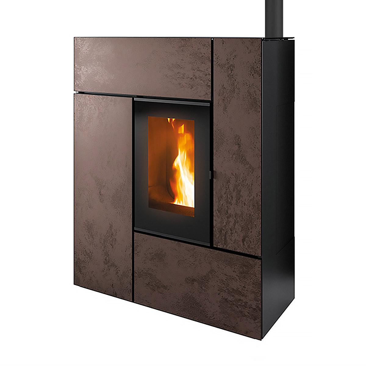 Pelletofen MCZ Feel Comfort Air Matic 12 Core UP! 12 kW - Verkleidung: 251 Materia Corten