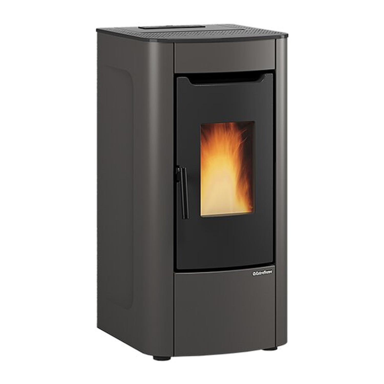 Pelletofen Extraflame Prestige Line Sabry 5.0 Evo mit 7 kW - Verkleidung: grau