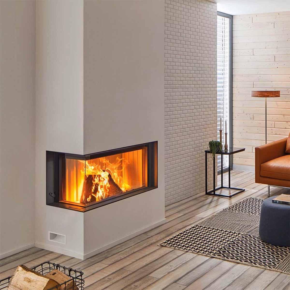 Kamineinsatz Spartherm Premium V-2L-80h 10,5 kW - Feuerraumauskleidung: weiß - Rauchrohrdurchmesser: 250 mm