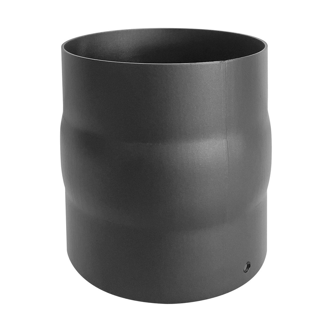 Ofenrohr Adapter DN 150 mm Länge 150 mm Grau Verbindungsstück