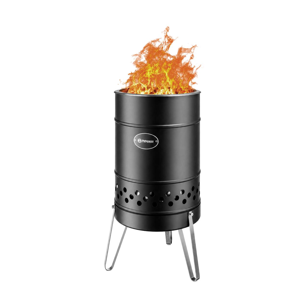 Feuertonne Petromax Pyron Black Edition Terrassenofen
