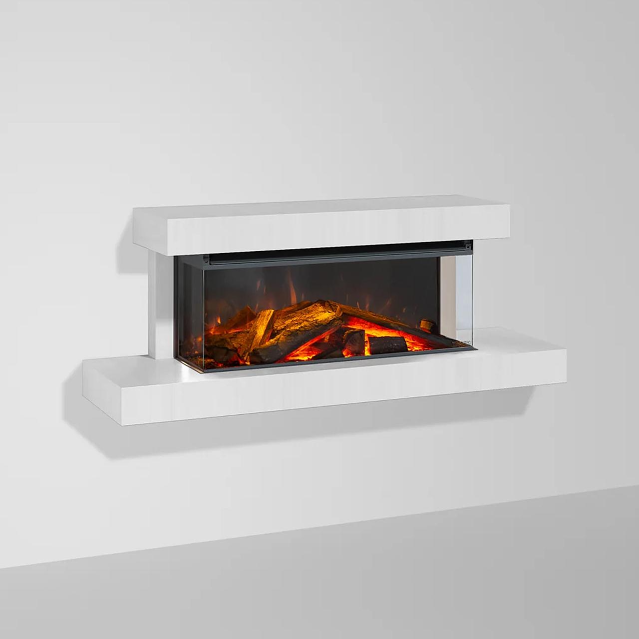 Elektrokamin La Nordica Lumen 870 mit Rahmen - Ausführung: Kreideweiß