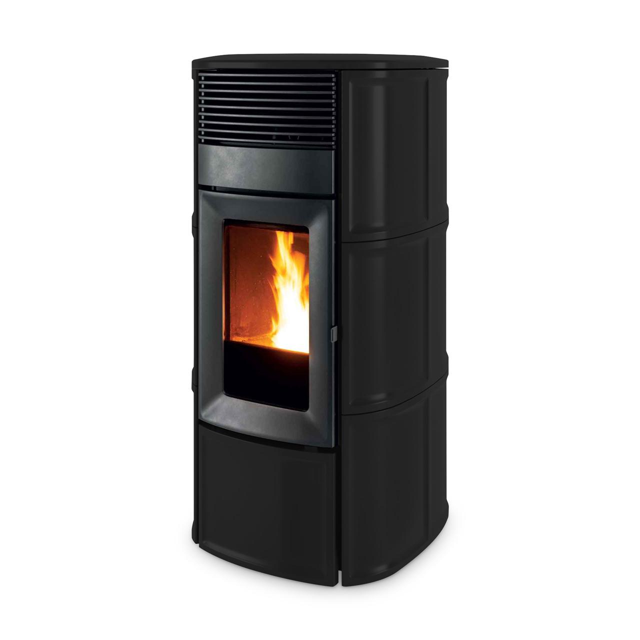 Pelletofen wasserführend MCZ Suite Hydromatic 24 R 24,2 kW - Ausführung: Matt Black ceramic_126