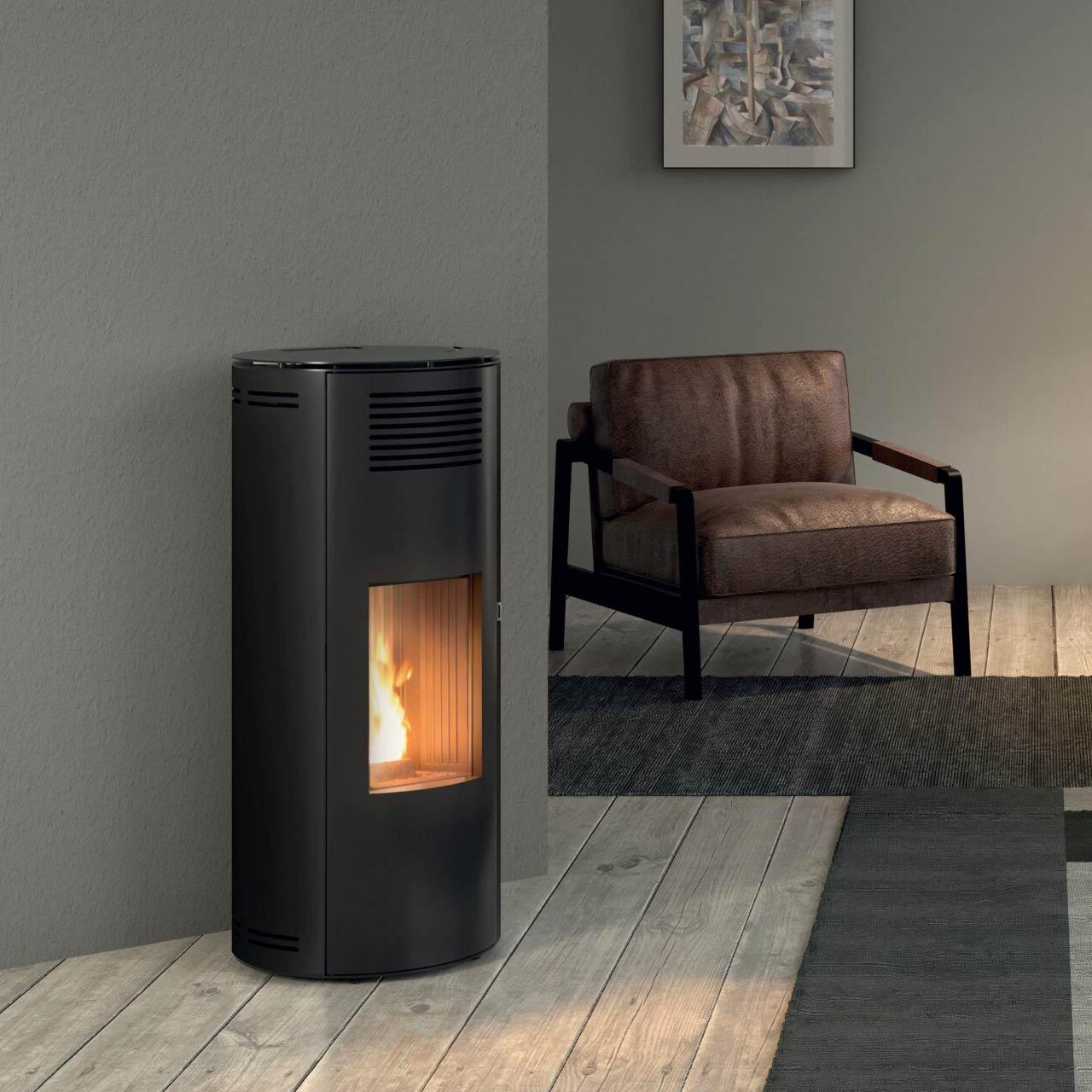 Pelletofen RED Minta Air 8 R 8,1 kW - Ausführung: Metall 308_Dark