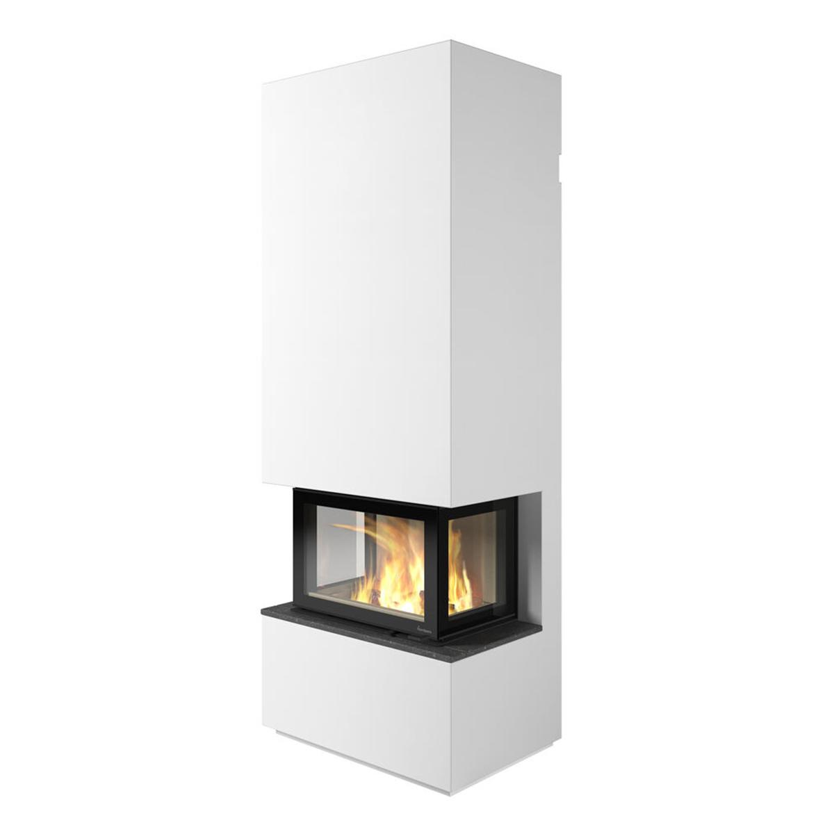 Kaminbausatz Nordpeis Davos U High 8,9 kW - Ausführung: helle Thermotte