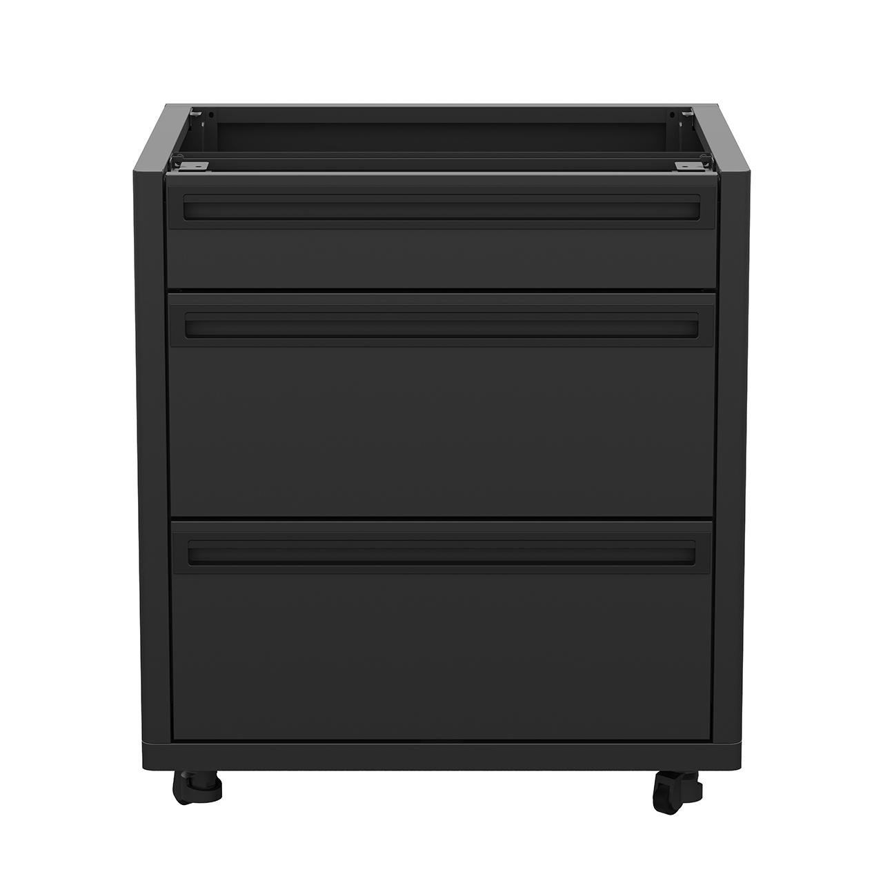 Outdoorchef Heat Outdoorküche X-415 RB K mit Blazing Zone, Türenschrank und Schubladenschrank mit Schwerlastauszügen inkl. Granit-Arbeitsplatten