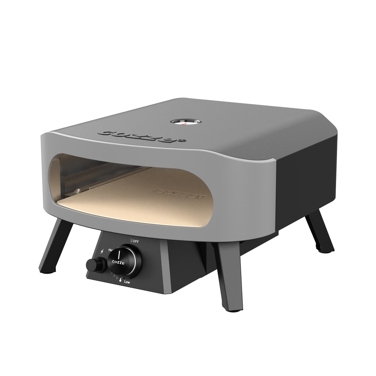 Gas Pizzaofen Cozze 13 Zoll CLASSIC mit Thermometer und Pizzastein, inkl. Reglerset & Hitzeschild