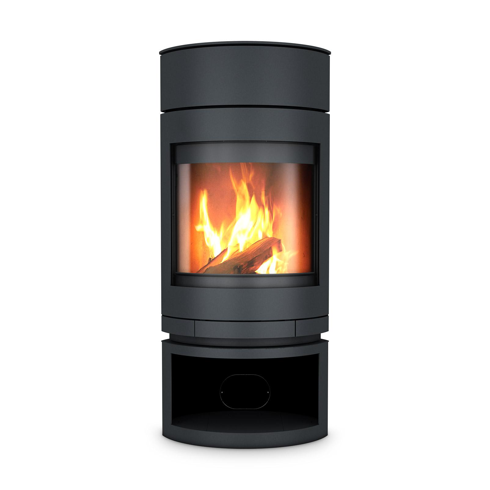 Kaminofen Skantherm Emotion M Drehbar 7 kW - Ausführung: Emotion M RLA Korpus Schwarz