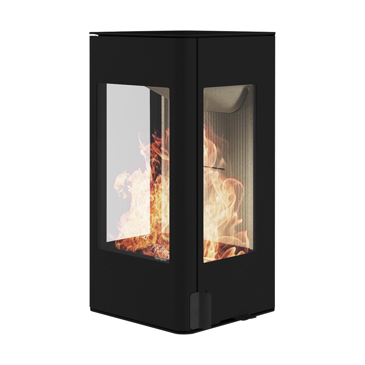 Kaminofen Nordpeis YoU Wall 6,6 kW, Wandkamin - Ausführung: Nordpeis YoU Wall, Thermotte Light