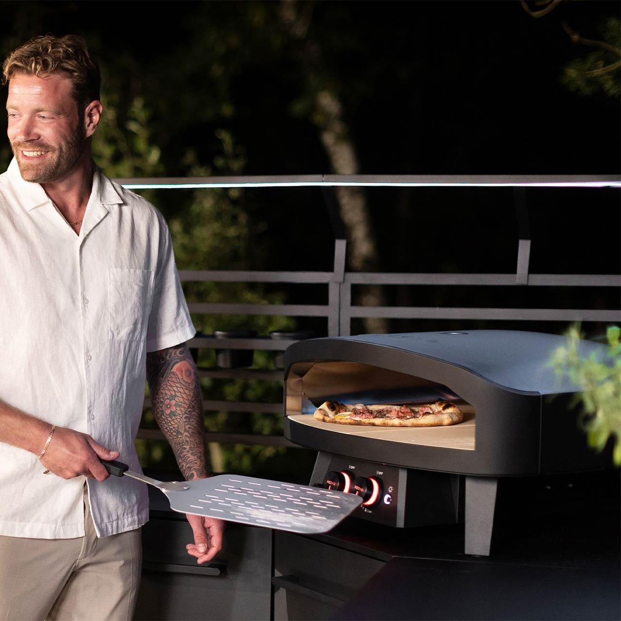 Gas Pizzaofen Cozze 24 Zoll Black Edition XXL Pizza bis 60 cm