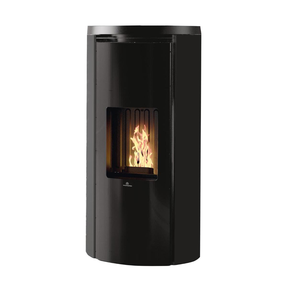 Pelletofen Edilkamin Celia Air Tight C 7,2 kW - Ausführung: Stahl Schwarz