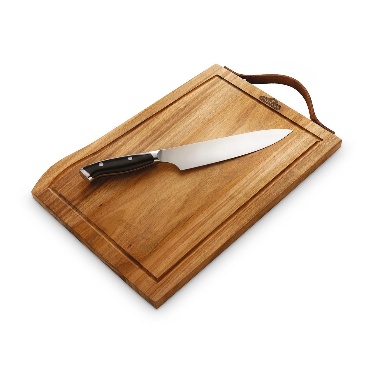 Grillzubehör Napoleon Premium Schneidebrett inkl. PRO Chef Messer
