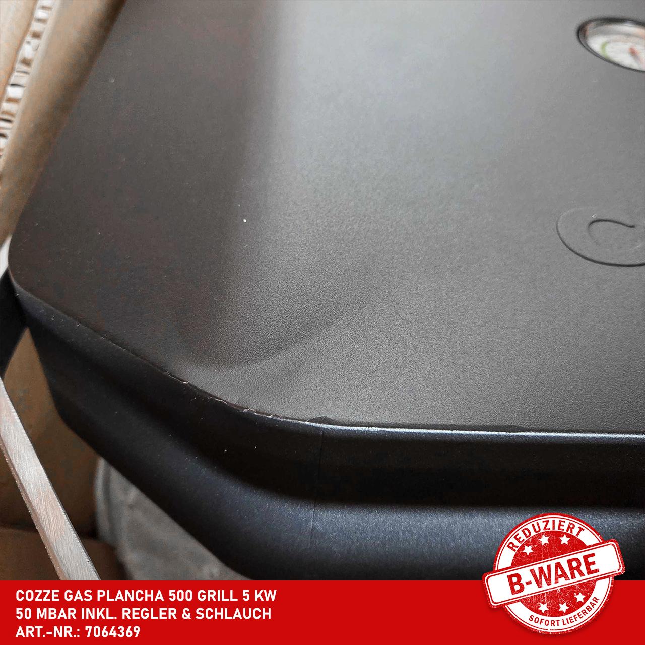 B-Ware - Cozze Gas Plancha 500 Grill 5 kW, 50 mbar inkl. Regler & Schlauch