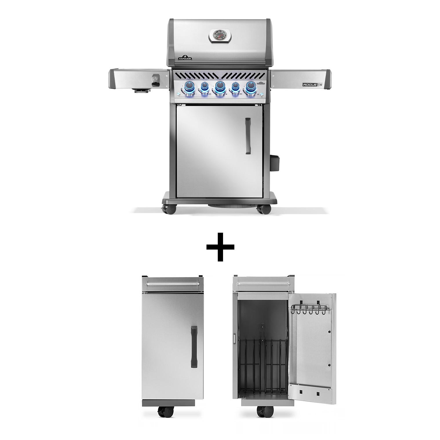 Gasgrill Napoleon Rogue PRO-S 425 Edelstahl mit Edelstahlrosten (2026) Bundle inkl. 2 Unterschränke