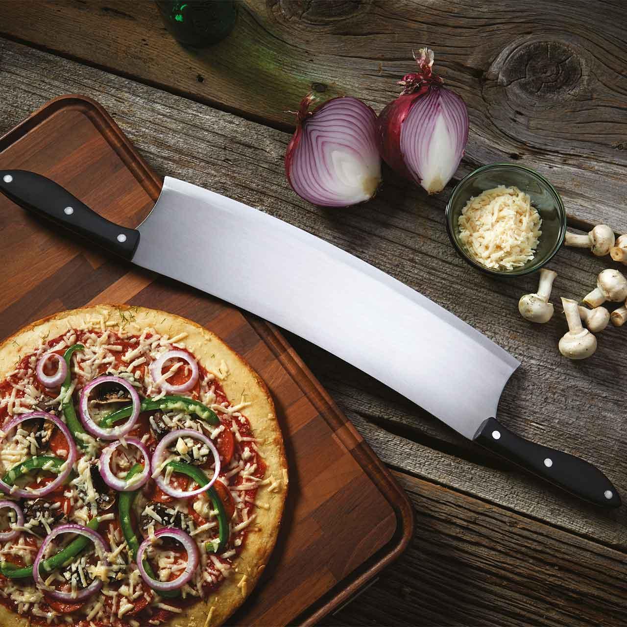 Grillbesteck Napoleon Pizza Wiegemesser, Pizzaschneider & Pizzamesser