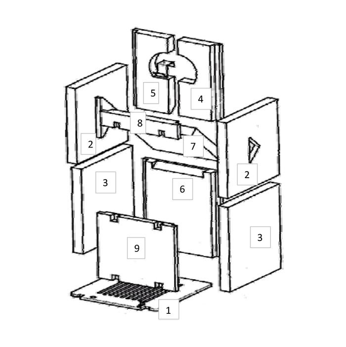 Feuerraumauskleidung Rückstein Unten Wamsler Werkstattofen (131553)