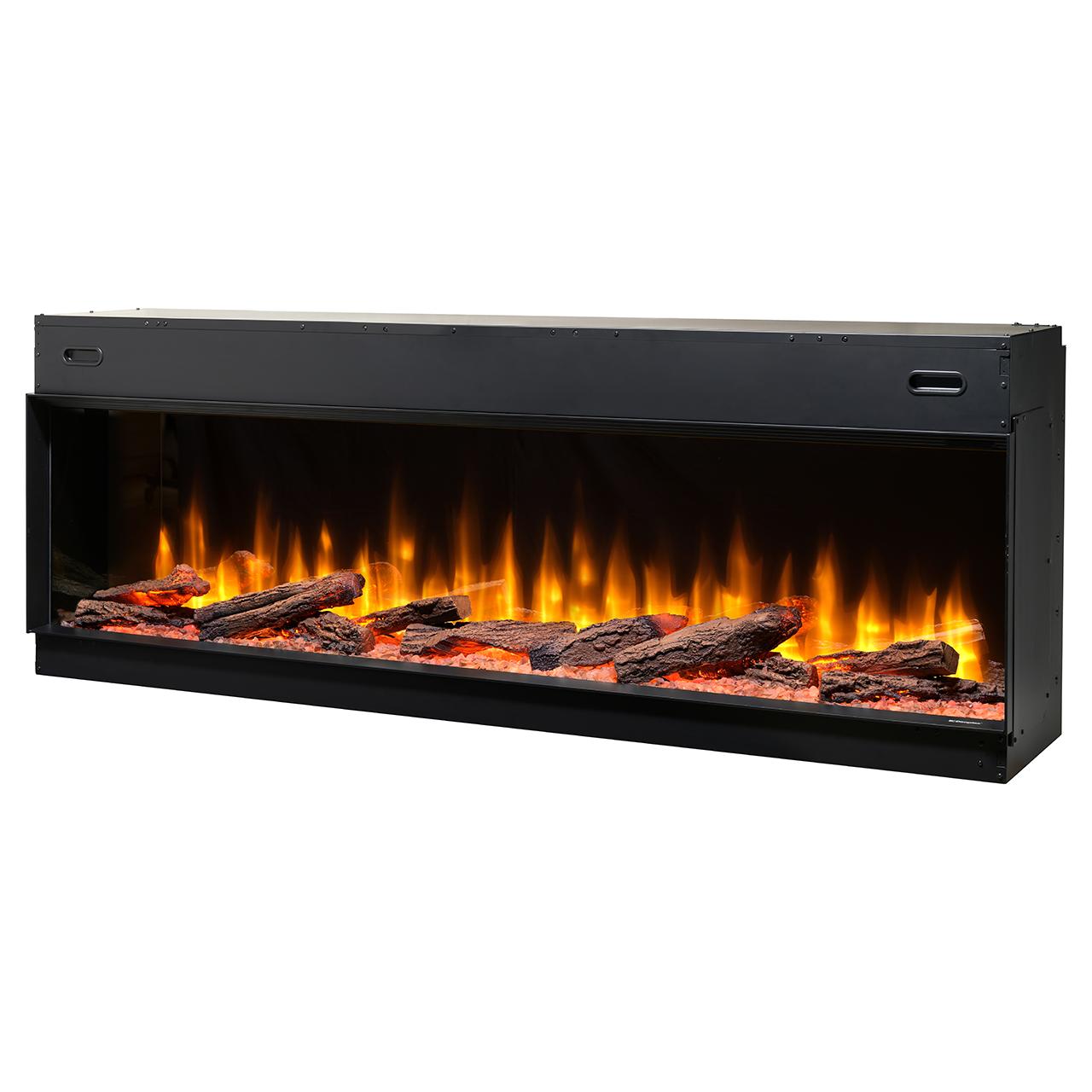 Dimplex Ignite Ultra 74 Elektrokamin - 3-seitiger Panorama-Einbau mit Optiflame-Technologie, App-Steuerung und Soundeffekt