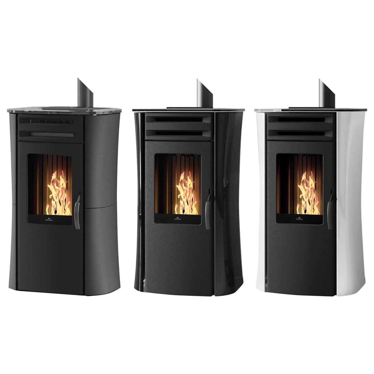 Pelletofen Edilkamin Dania Air Tight 6 kW - Ausführung: Schwarz