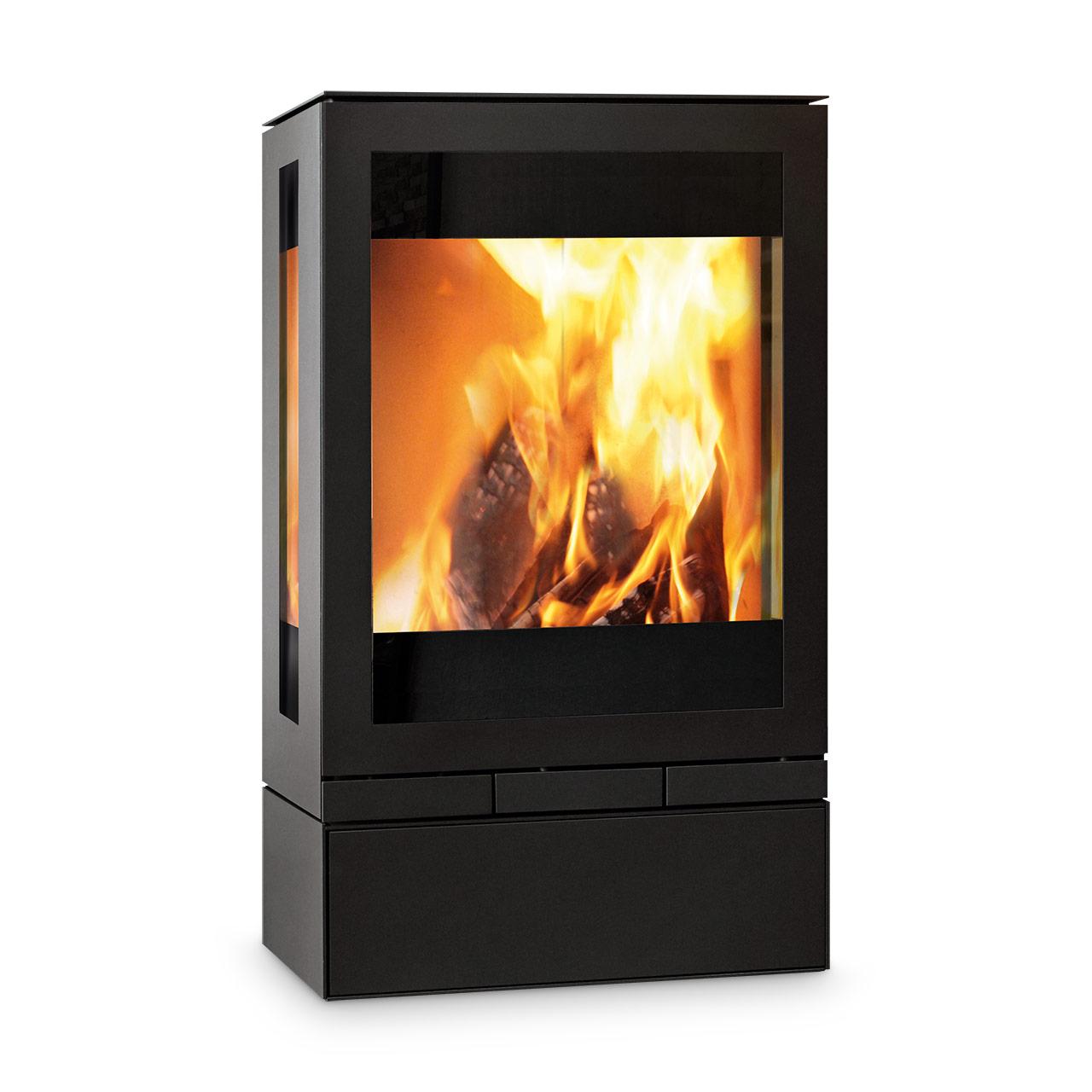 Kaminofen Skantherm Elements 603 3S 10 kW - Ausführung: Türanschlag rechts (Griff links)