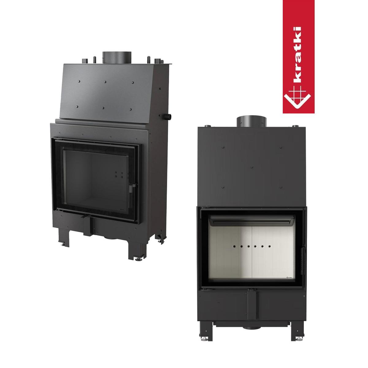 Kamineinsatz wasserführend Kratki LUCY/PW/12/W mit 12 kW