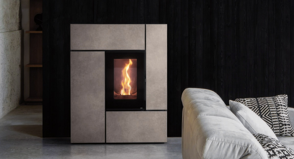 Montagebeispiel Pelletofen MCZ Feel Airmatic 10 Core R Montagebeispiel