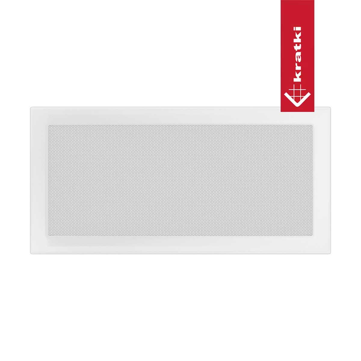 Kratki Kaltluftgitter rechteckig - Größe: 22 x 45 cm - Farbe: Weiß