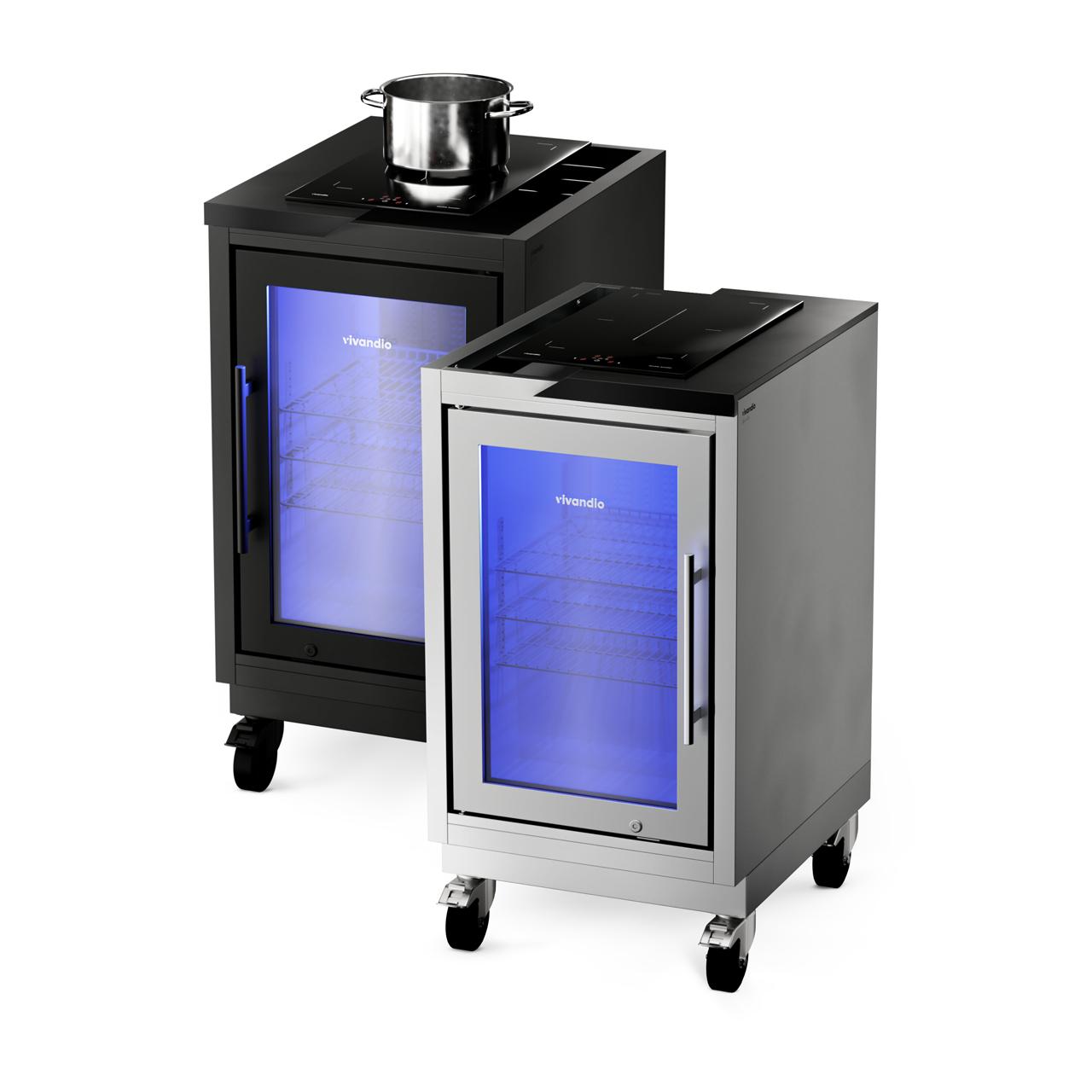 Outdoorküche vivandio quub / Kühlschrank Kochmodul Induktion