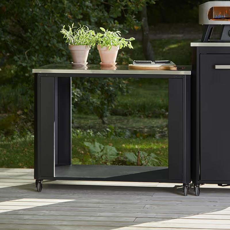 Cozze Plancha G-800 Bundle inkl. offenes Modul 115 cm mit Edelstahlplatte & Gratis Grillspatel