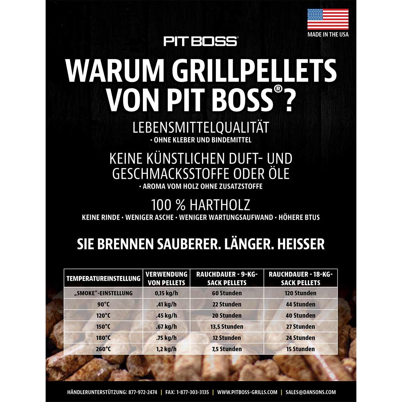 Räucherpellets Pit Boss 9 kg Mesquite Blend Grillpellets