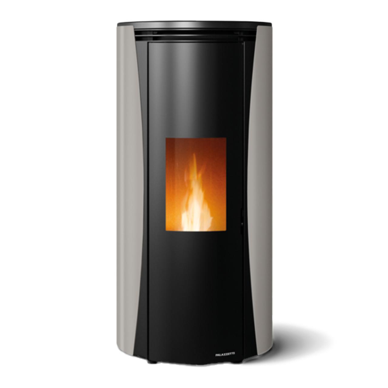 Pelletofen Palazzetti Ecofire Vivi TC 6, 6 kW - Ausführung: Stahl Taubengrau