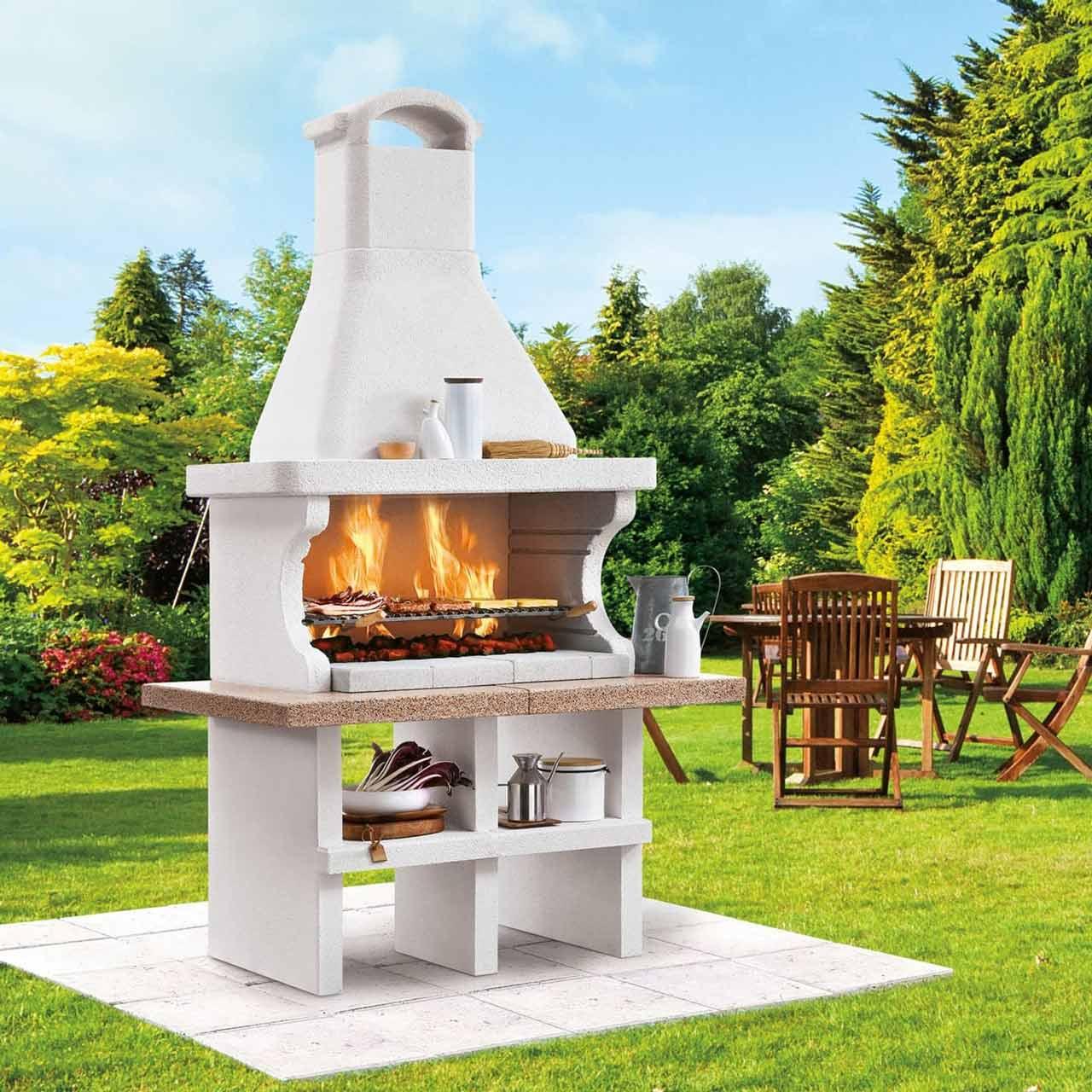 Grillkamin Palazzetti Pianosa - Ausführung: Arbeitsplatte rot