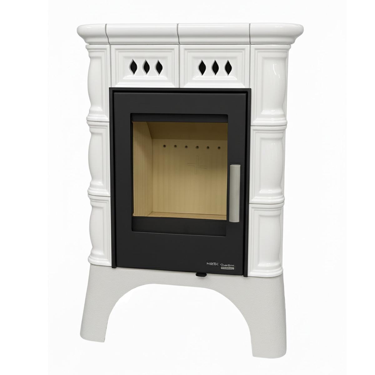Kaminofen Haas und Sohn Treviso III 246.37 6,3 kW - Keramik: elfenbein