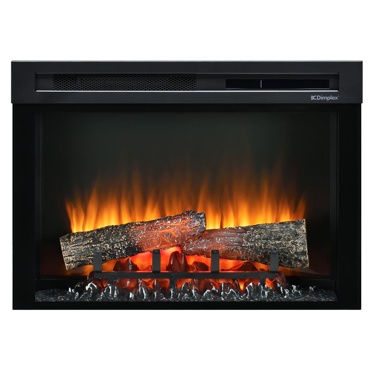 Dimplex Electric Firebox XHD26 - Rahmenloser Elektrokamin mit Optiflame Flammen, LED-Glutbett & integrierter Heizung