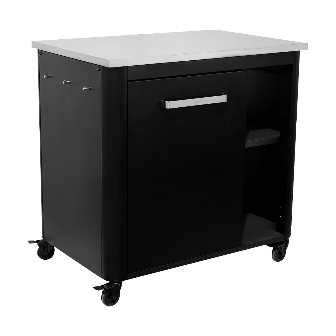 Cozze Outdoor Küche L-förmig mit Spüle und Schrankmodul 90 - 160 x 160 cm