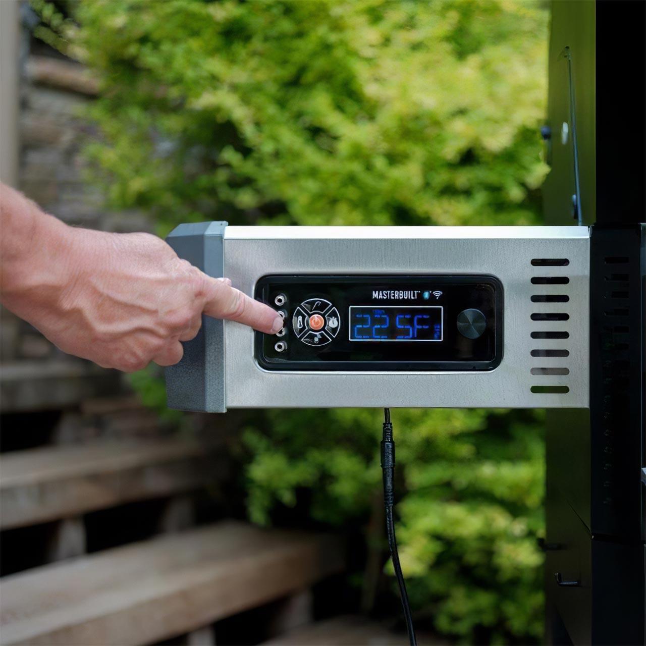 Digitaler Holzkohlegrill und Smoker Masterbuilt Gravity Series 800 Starter-Set inkl. Abdeckhaube und Holzkohle