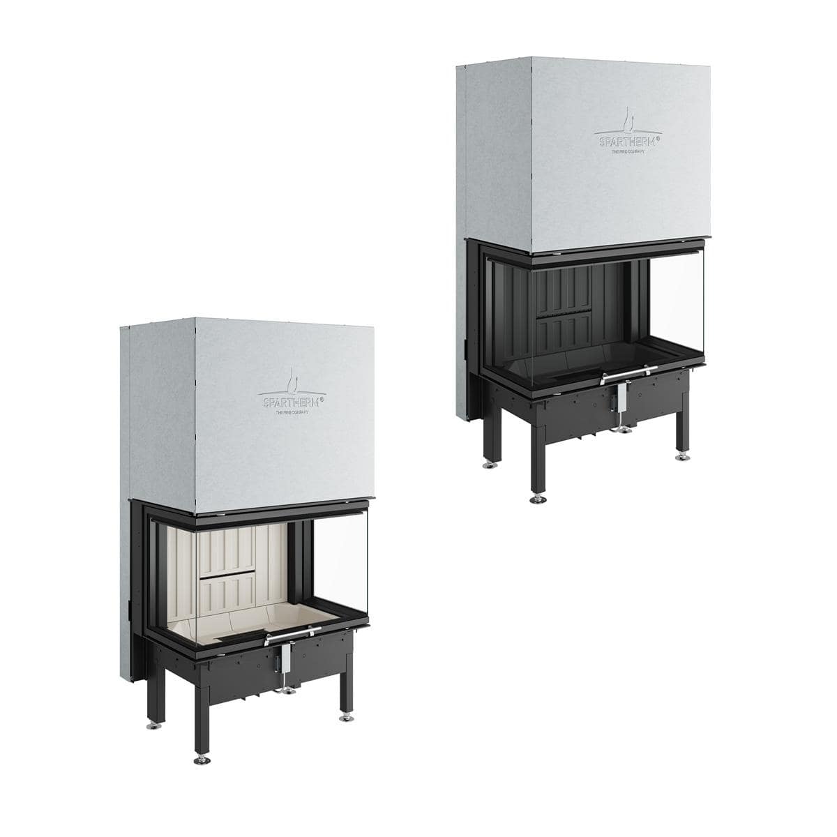 Kamineinsatz Spartherm Arte 3RL-80h 11,4 kW - Rauchrohrdurchmesser: 200 mm - Feuerraumauskleidung: weiß